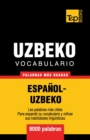Image for Vocabulario espa?ol-uzbeco - 9000 palabras m?s usadas