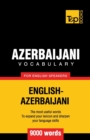 Image for Azerbaijani vocabulary for English speakers - 9000 words