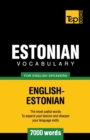 Image for Estonian vocabulary for English speakers - 7000 words