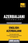 Image for Azerbaijani vocabulary for English speakers - 5000 words