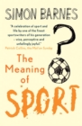 Image for The Meaning of Sport