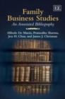 Image for Family business studies  : an annotated bibliography