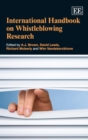 Image for International handbook on whistleblowing research