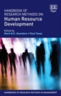 Image for Handbook of research methods on human resource development