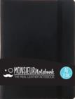 Image for Monsieur Notebook Leather Journal - Black Plain Small A6