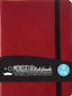 Image for Monsieur Notebook Leather Journal - Red Plain Small A6