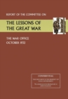 Image for Report of the Committee on the Lessons of the Great War