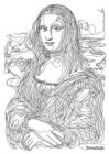 Image for The Dot-to-Dot Mona Lisa Poster : Leonardo&#39;s Masterpiece in 3000 Dots Ready for You to Complete Yourself!