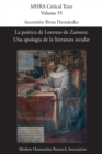 Image for La poetica de Lorenzo de Zamora : Una apologia de la literatura secular
