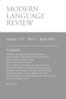 Image for Modern Language Review (111 : 2) April 2016