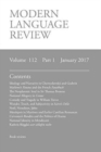Image for Modern Language Review (112 : 1) January 2017