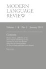 Image for Modern Language Review (114 : 1) January 2019