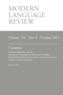 Image for Modern Language Review (116