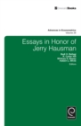 Image for Essays in honor of Jerry Hausman : 29