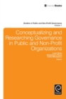 Image for Conceptualizing and researching governance in public and non-profit organizations : volume 1