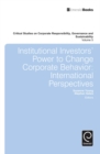 Image for Institutional investors&#39; power to change corporate behaviour: international perspectives