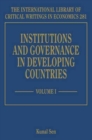Image for Institutions and Governance in Developing Countries