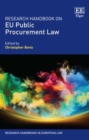 Image for Research handbook on EU public procurement law