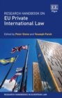 Image for Research handbook on EU private international law