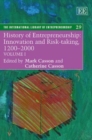 Image for History of entrepreneurship  : innovation and risk-taking, 1200-2000