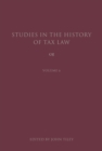 Image for Studies in the history of tax law.