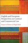 Image for English and European perspectives on contract and commercial law: essays in honour of Hugh Beale