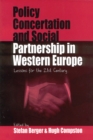 Image for Policy concertation and social partnership in Western Europe: lessons for the 21st century