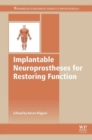 Image for Implantable neuroprostheses for restoring function