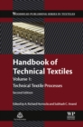 Image for Handbook of technical textiles: technical textile processes : Volume 1,