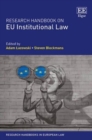 Image for Research handbook on EU institutional law