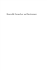 Image for Renewable energy law and development: case study analysis