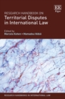Image for Research handbook on territorial disputes in international law