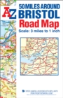 Image for 50 Miles around Bristol A-Z Road Map