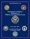 Image for Department of Defense Dictionary of Military and Associated Terms (Joint Publication 1-02)