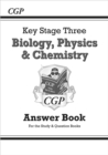 Image for KS3 Science Answers for Study &amp; Question Books (Bio/Chem/Phys) - Higher