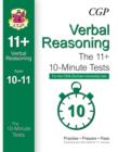 Image for 10-Minute Tests for 11+ Verbal Reasoning (Ages 10-11) - CEM Test