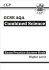Image for GCSE Combined Science AQA Answers (for Exam Practice Workbook) - Higher