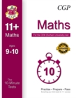 Image for 10-Minute Tests for 11+ Maths (Ages 9-10) - CEM Test