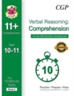 Image for 10-Minute Tests for 11+ Comprehension Ages 10-11 (Book 2) - CEM Test