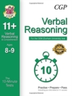 Image for 10-Minute Tests for 11+ Verbal Reasoning Ages 8-9 - CEM Test