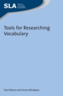 Image for Tools for researching vocabulary