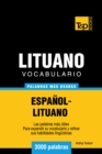 Image for Vocabulario espanol-lituano - 3000 palabras mas usadas