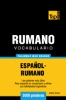 Image for Vocabulario espanol-rumano - 3000 palabras mas usadas