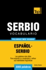 Image for Vocabulario espanol-serbio - 3000 palabras mas usadas