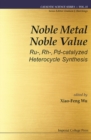 Image for Noble Metal Noble Value: Ru-, Rh-, Pd-catalyzed Heterocycle Synthesis