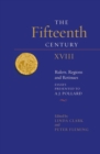 Image for The fifteenth century XVIII  : rulers, regions and retinues