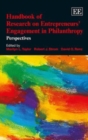 Image for Handbook of research on entrepreneurs&#39; engagement in philanthropy