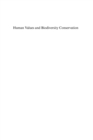 Image for Human values and biodiversity conservation: the survival of wild species