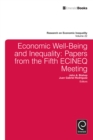 Image for Economic Well-Being and Inequality