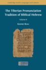 Image for The Tiberian Pronunciation Tradition of Biblical Hebrew, Volume 2
